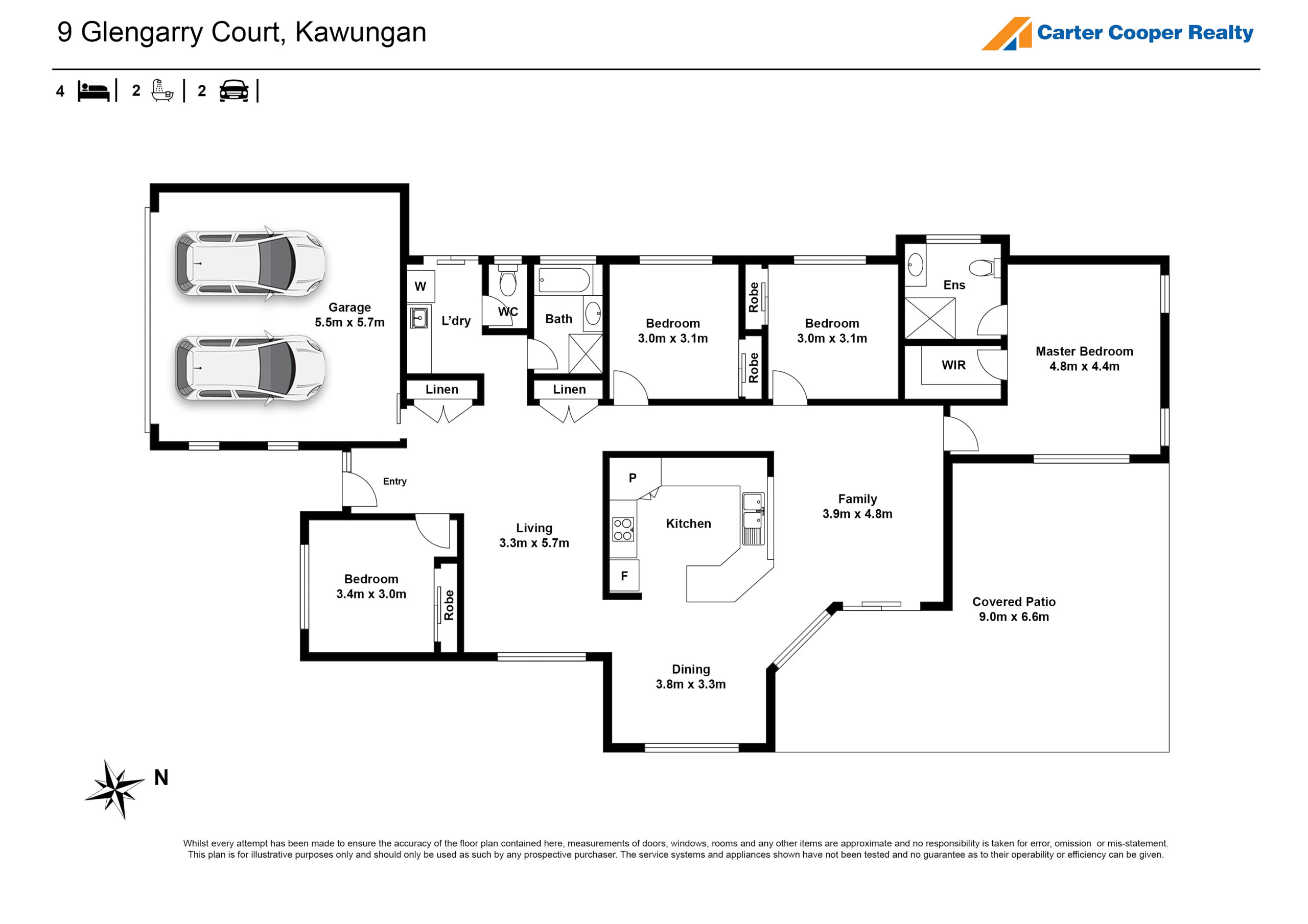 9 Glengarry Court, KAWUNGAN, QLD 4655 AUS